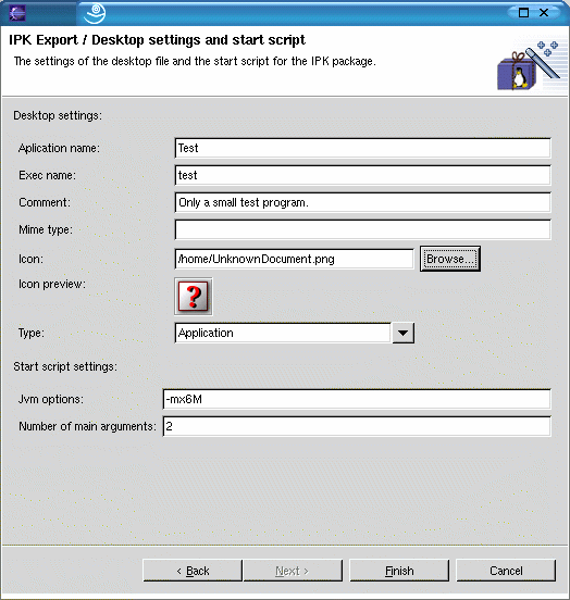 Einstellungen Desktop-Datei